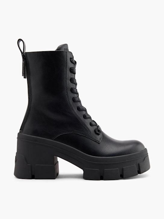 buffalo laced ankle boot black deichmann
