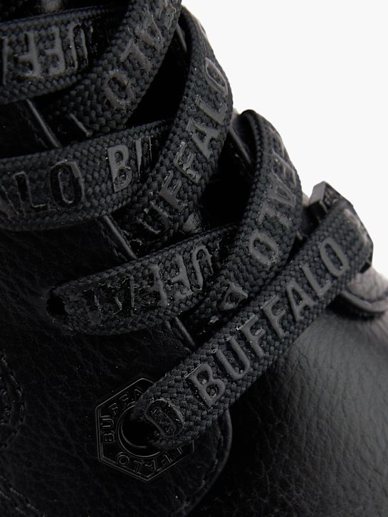 buffalo laced ankle boot black deichmann