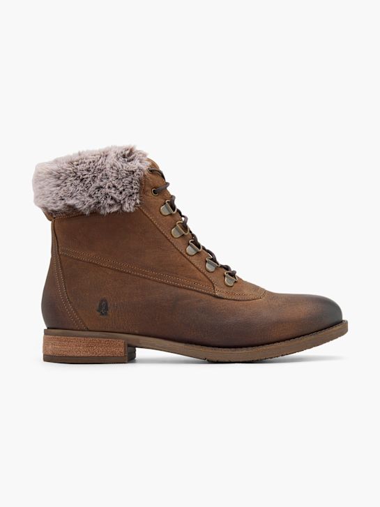 hush puppies laced ankle boot brown deichmann