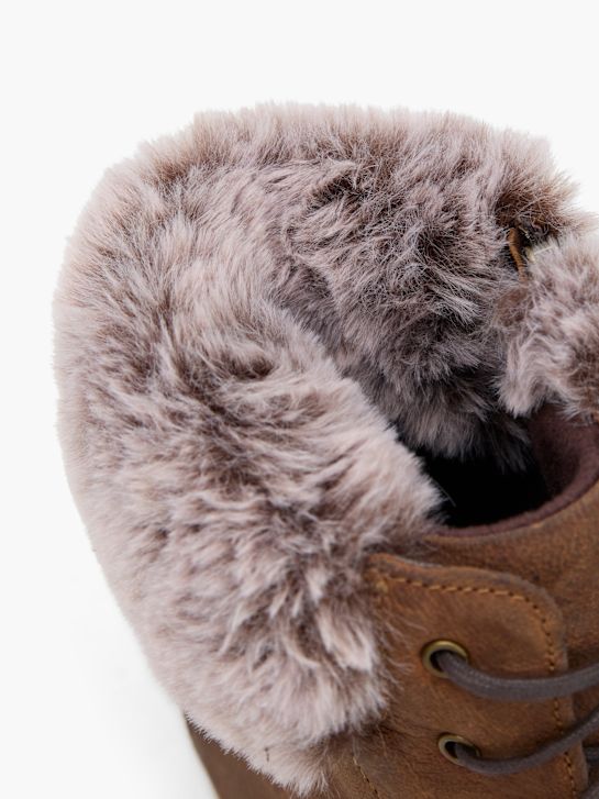 hush puppies laced ankle boot brown deichmann