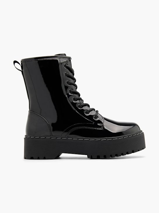 catwalk lace-up boot black deichmann