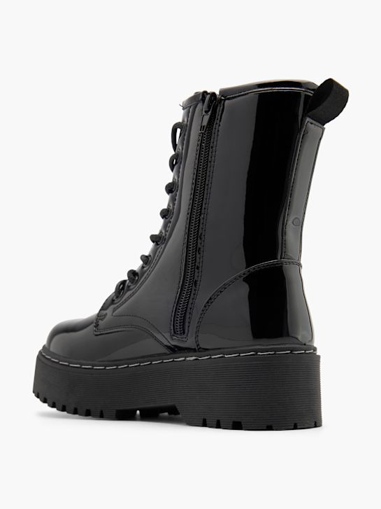 catwalk lace-up boot black deichmann