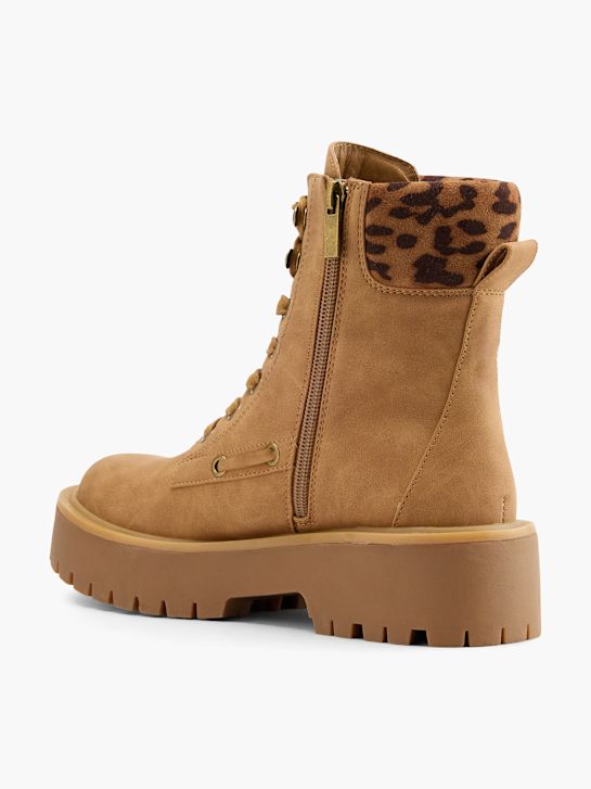 catwalk lace-up boot brown deichmann