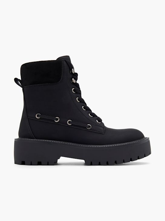 catwalk lace-up boot black deichmann