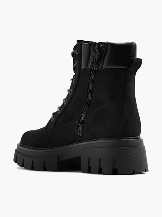 catwalk lace-up boot black deichmann