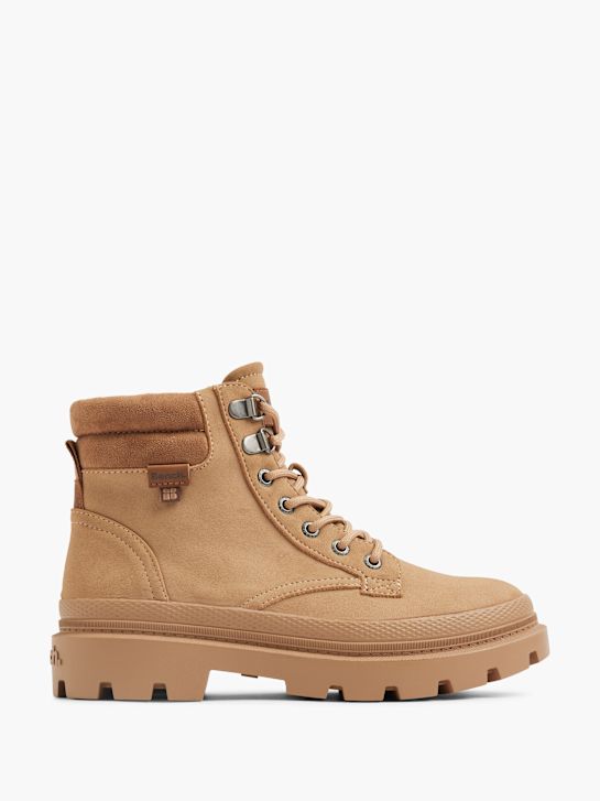 bench lace-up boot beige deichmann