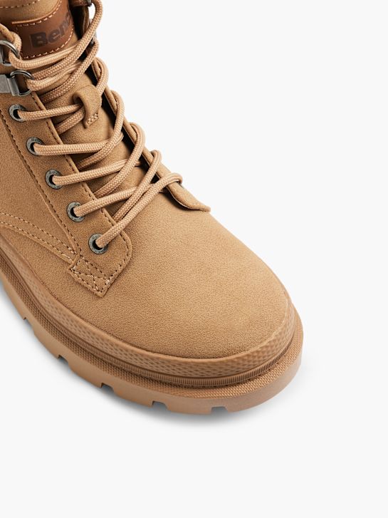 bench lace-up boot beige deichmann