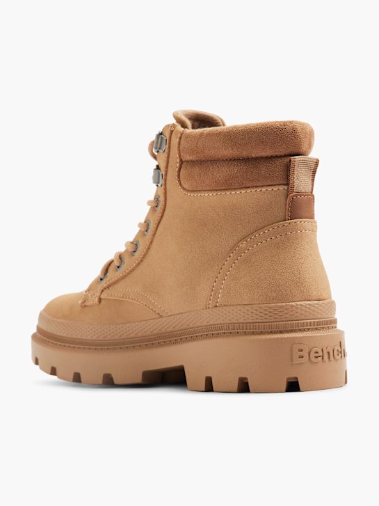 bench lace-up boot beige deichmann
