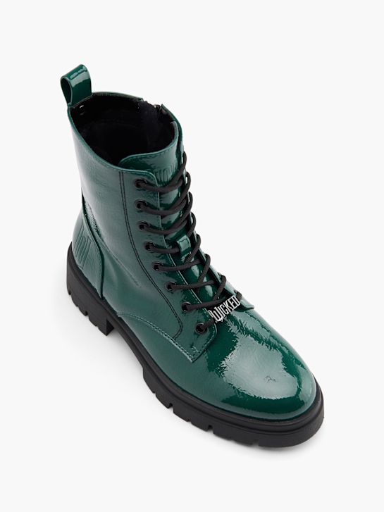 wicked lace-up boot green deichmann