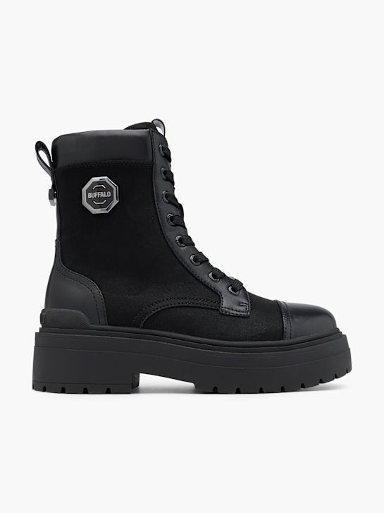 buffalo lace-up boot black deichmann