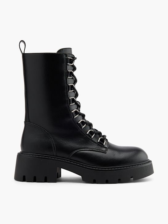 catwalk lace-up boot black deichmann