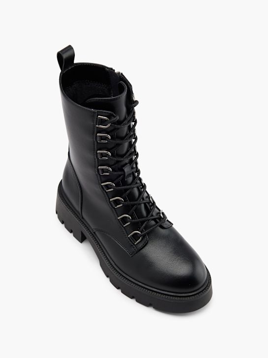 catwalk lace-up boot black deichmann