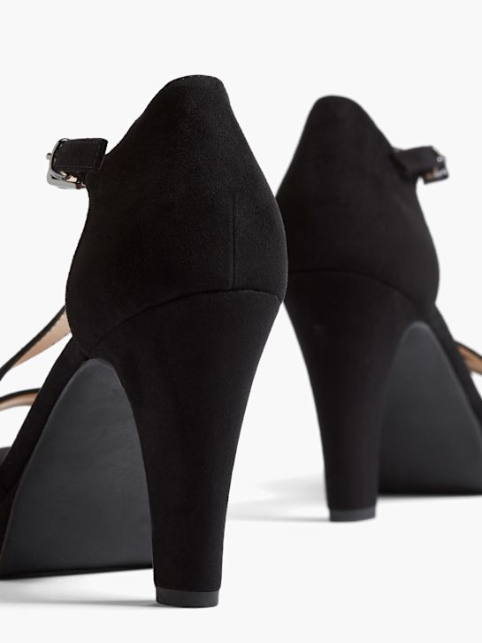 graceland peep toe heel black deichmann