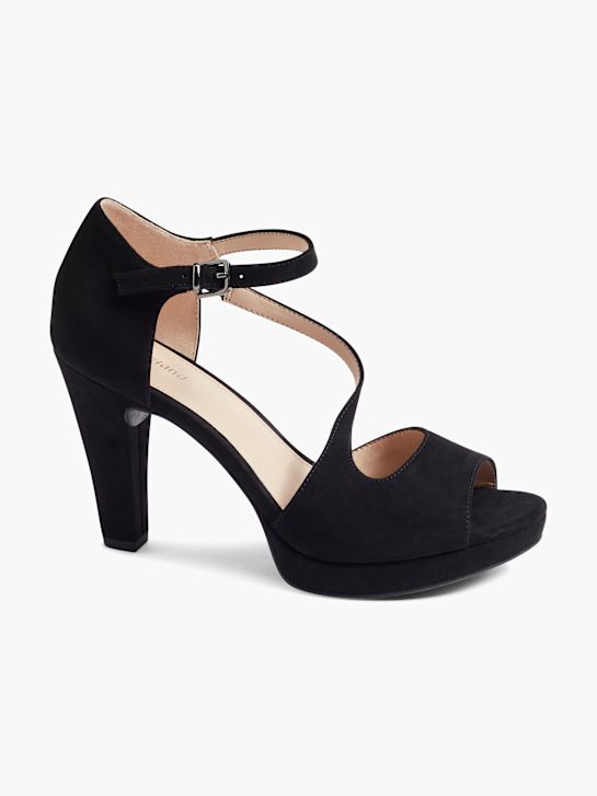 graceland peep toe heel black deichmann