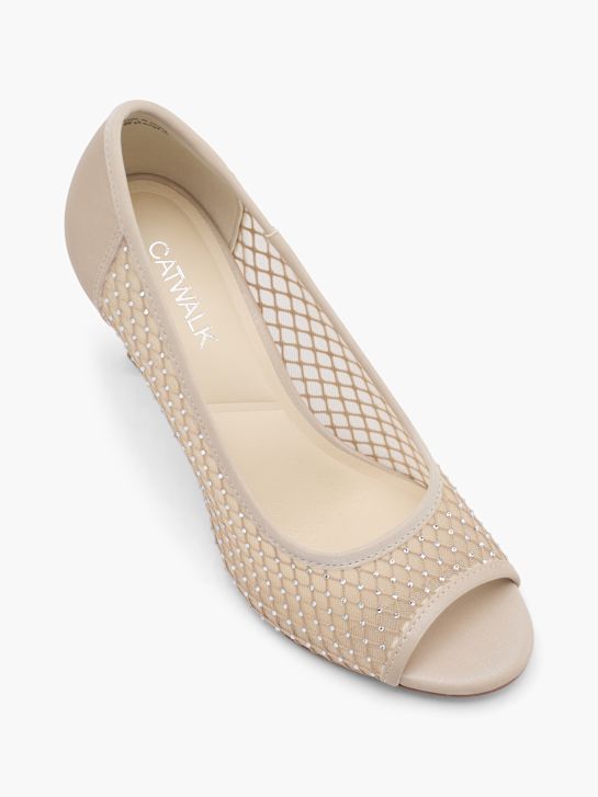 catwalk peep toe heel nude deichmann