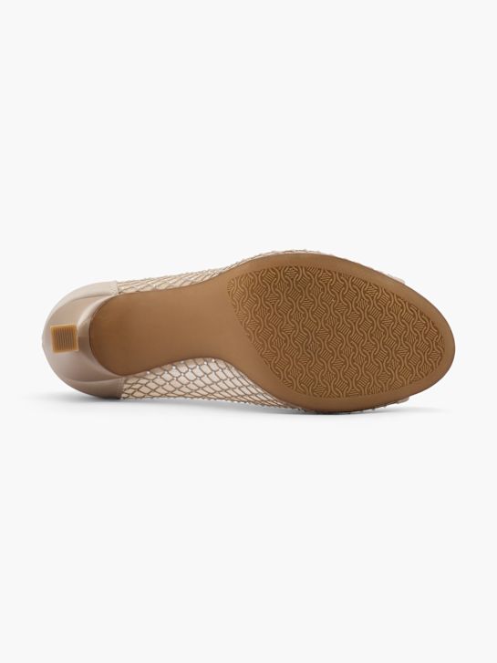catwalk peep toe heel nude deichmann