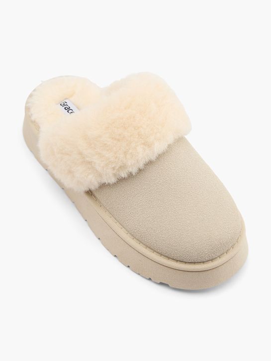 graceland plush slipper cream deichmann
