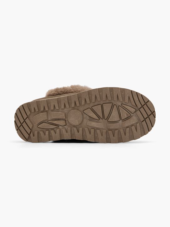 graceland plush slipper brown deichmann