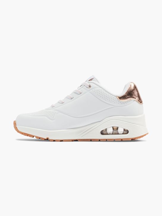 skechers uno - shimmer away slip-on trainer white deichmann