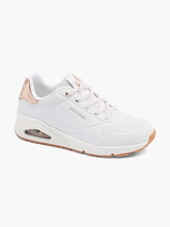 skechers uno - shimmer away slip-on trainer white deichmann