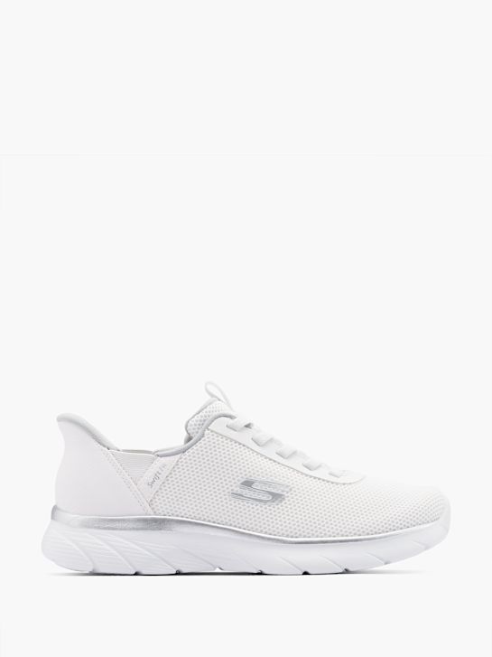 skechers swift fit sole provider slip-on trainer white deichmann