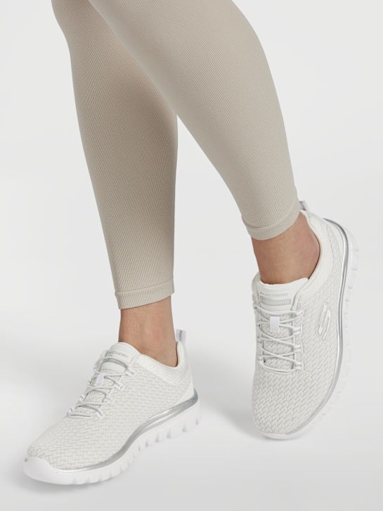 skechers graceful 2.0 slip-on trainer white deichmann