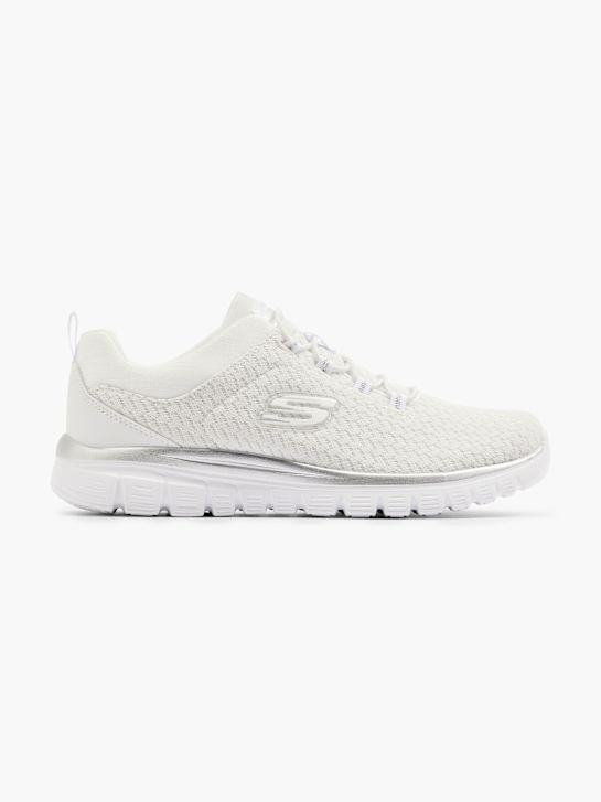 skechers graceful 2.0 slip-on trainer white deichmann