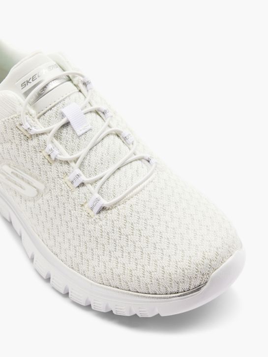 skechers graceful 2.0 slip-on trainer white deichmann