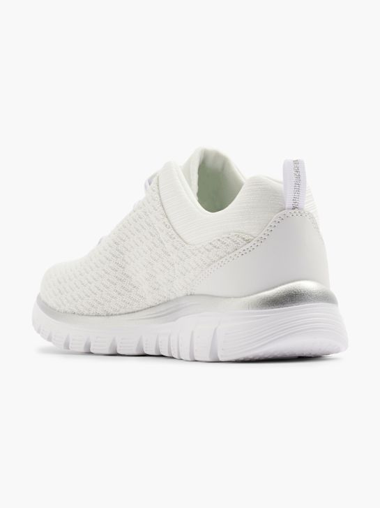 skechers graceful 2.0 slip-on trainer white deichmann