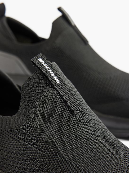 skechers arch comfort slip-on trainer black deichmann