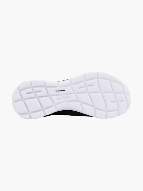 skechers pure genius swift fit slip-on trainer black deichmann