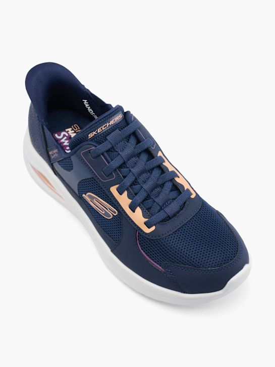 skechers centourist air swift fit slip-on trainer blue deichmann