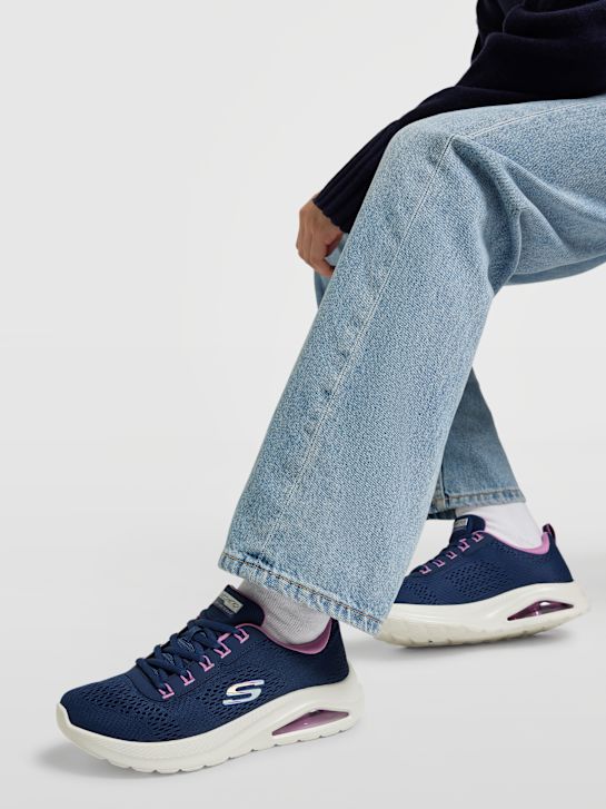 skechers contourist air trainer blue deichmann