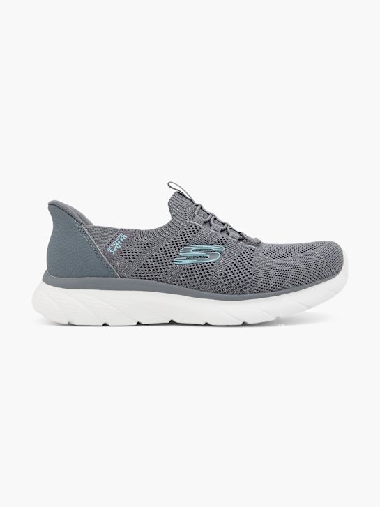 skechers swift fit sole provider slip-on trainer grey deichmann