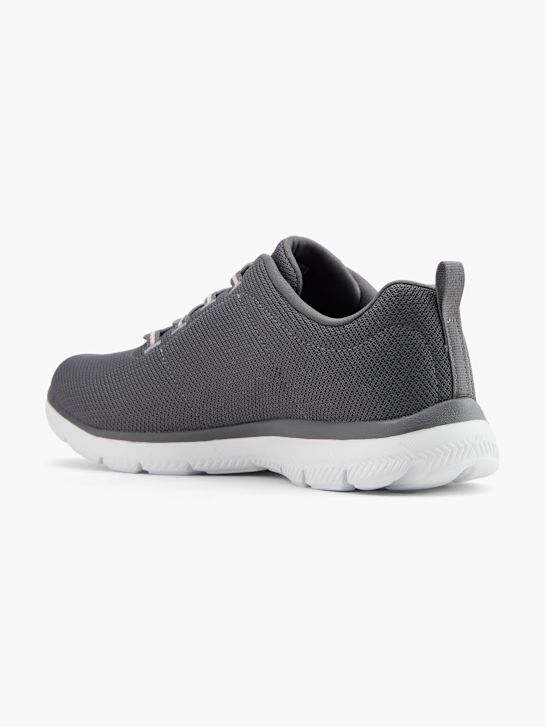 skechers pure genius - optimistic mix slip-on trainer grey deichmann