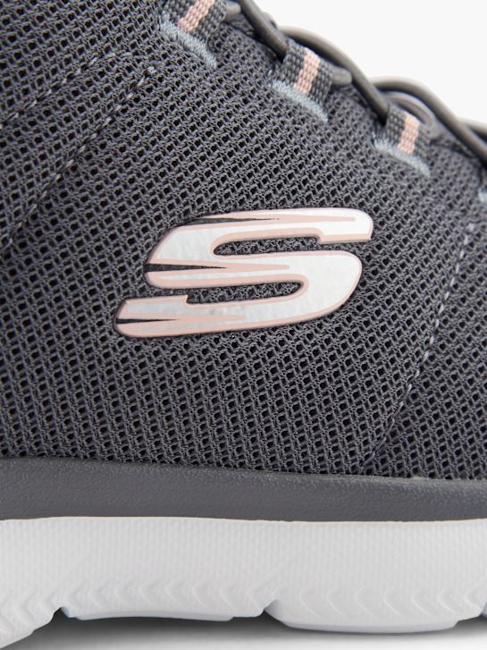 skechers pure genius - optimistic mix slip-on trainer grey deichmann