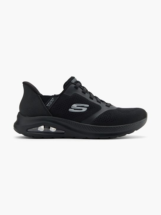 skechers con air swift fit slip-on trainer black deichmann