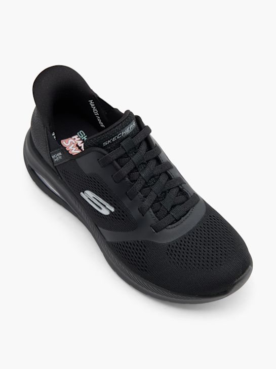 skechers con air swift fit slip-on trainer black deichmann