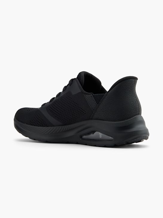 skechers con air swift fit slip-on trainer black deichmann