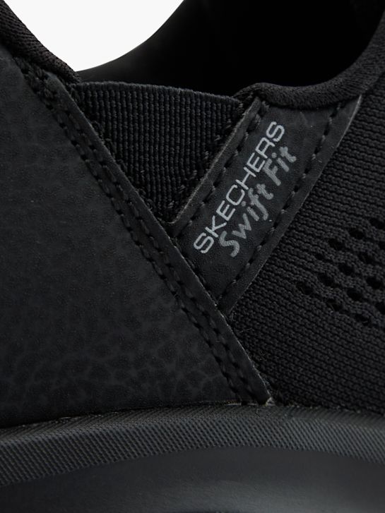 skechers con air swift fit slip-on trainer black deichmann