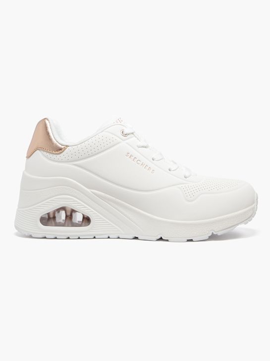 skechers uno wedge chunky trainer white deichmann