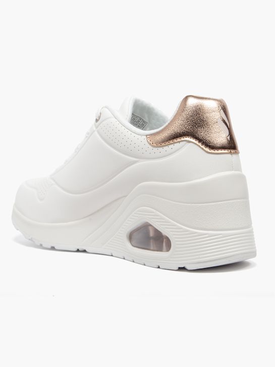 skechers uno wedge chunky trainer white deichmann