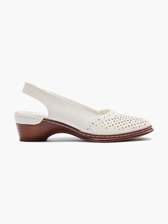 easy street slingback heel white deichmann