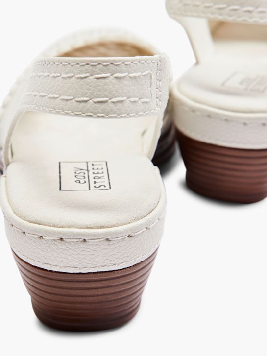 easy street slingback heel white deichmann
