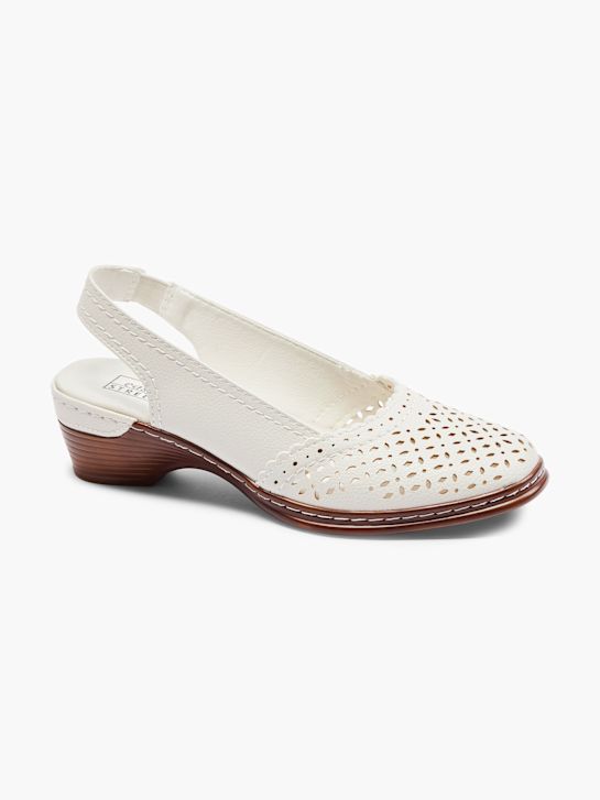easy street slingback heel white deichmann