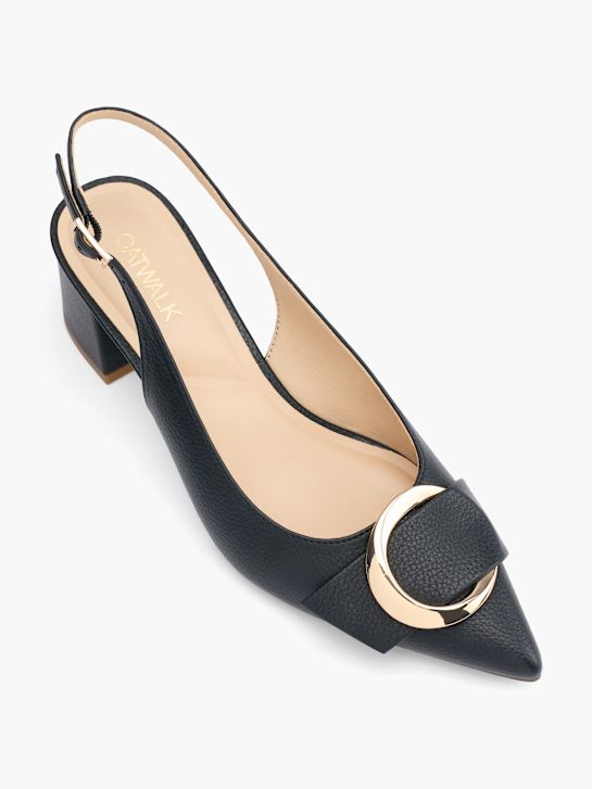 catwalk slingback heel black deichmann