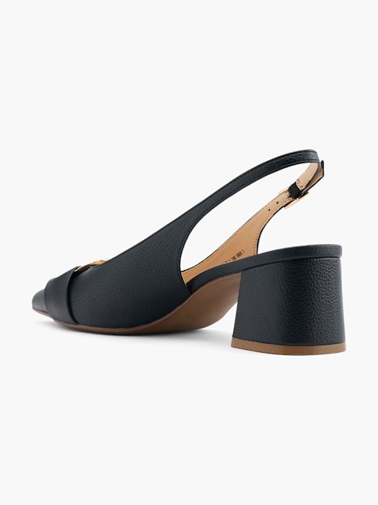 catwalk slingback heel black deichmann