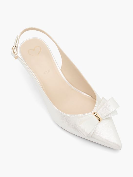 catwalk slingback heel white deichmann
