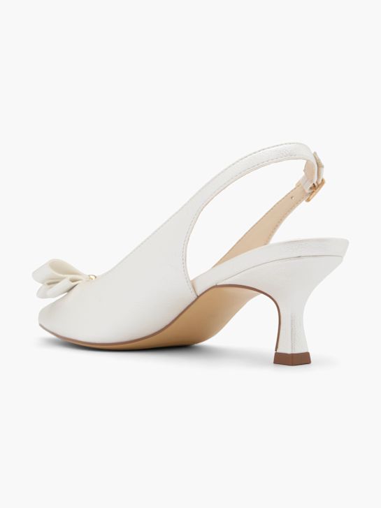 catwalk slingback heel white deichmann