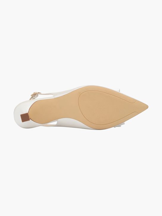 catwalk slingback heel white deichmann